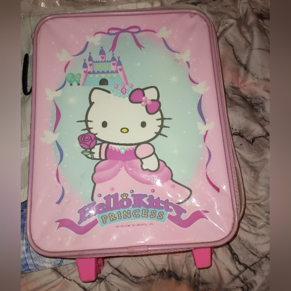 Y2K Hello Kitty Princess Roller Suitcase Luggage